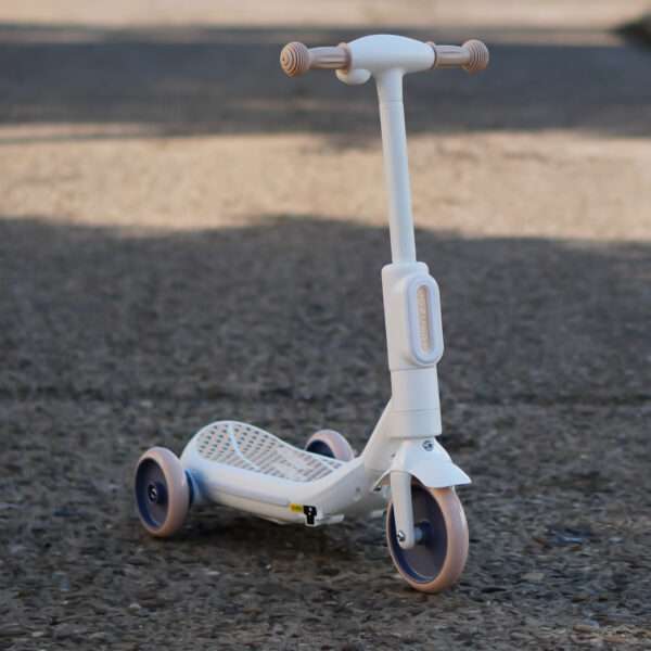 Electric scooter with lights for children, 3 wheels, stable, Aquamist, 30W, 6V 4.5Ah, white - Image 3