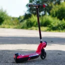 Ride-on scooter for children BJKL168, 45W, 12V 7Ah, ambient lights, soft wheels, red