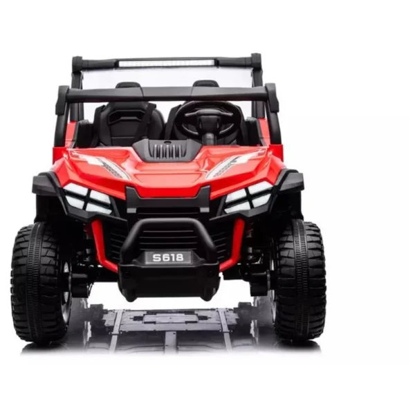 Electric ride on UTV for children Buggy-Truck, 2 seats, 200W, 12V, premium equipped, red - Image 3