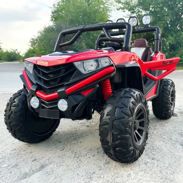 4x4 electric ride-on UTV, for 2 children, RZR1000 180W 12V, PREMIUM, red - Image 4