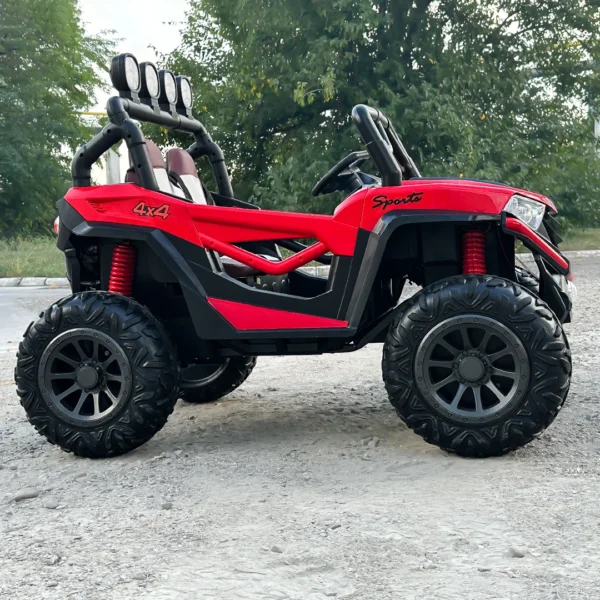 4x4 electric ride-on UTV, for 2 children, RZR1000 180W 12V, PREMIUM, red - Image 5