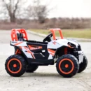 Electric ride-on UTV for children, RSR, 4x4, 120W-12V, soft EVA wheels, ecological leather seat, orange