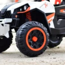 Electric ride-on UTV for children, RSR, 4x4, 120W-12V, soft EVA wheels, ecological leather seat, orange