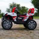 Electric ride-on UTV for children, RSR, 4x4, 120W-12V, soft EVA wheels, ecological leather seat, red
