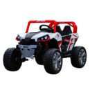 Electric ride-on UTV for children, RSR, 4x4, 120W-12V, soft EVA wheels, ecological leather seat, red