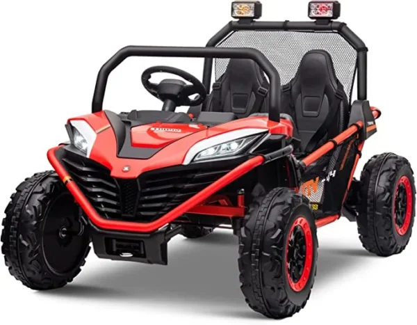 Electric Ride-on UTV with 2 seats, model Dune-Buggy, 400W, 24V, premium, red