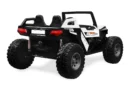 Ride on electric UTV for children with 4 seats, Buggy XXL, 400W, 24V 14Ah, PREMIUM, white