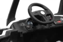 Ride on electric UTV for children with 4 seats, Buggy XXL, 400W, 24V 14Ah, PREMIUM, white
