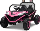 Ride-on electric UTV for children Dune-Buggy, 2 seats, 200W, 12V, EVA wheels, rose-red