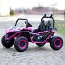 Ride-on electric UTV for children Dune-Buggy, 2 seats, 200W, 12V, EVA wheels, rose-red