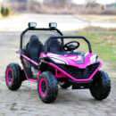 Ride-on electric UTV for children Dune-Buggy, 2 seats, 200W, 12V, EVA wheels, rose-red