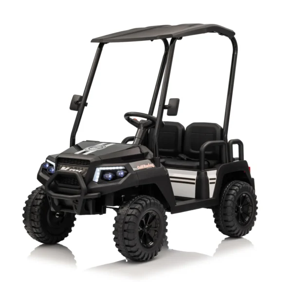 Ride-on electric UTV for children, Golf-Kart, 400W, 4 seats, 24V 7Ah, EVA wheels, black