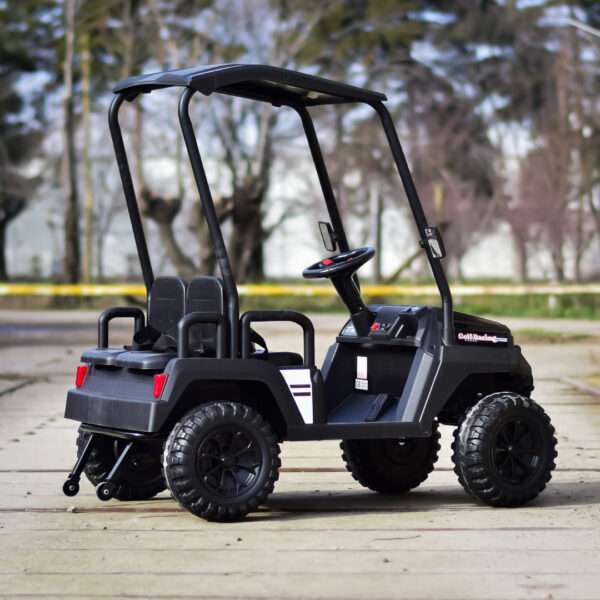 Ride-on electric UTV for children, Golf-Kart, 400W, 4 seats, 24V 7Ah, EVA wheels, black - Image 5