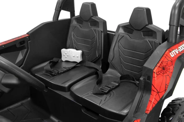 Electric ride-on UTV for children, 2 seats, 300W, 4x4, EVA wheels, bluetooth, red - Image 2