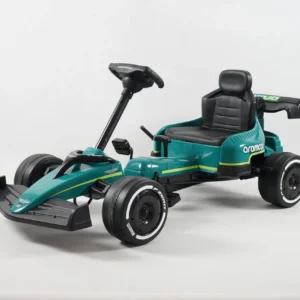 Aston Martin Formula 1 Pedal Go-Kart for Children, EVA Wheels, Green