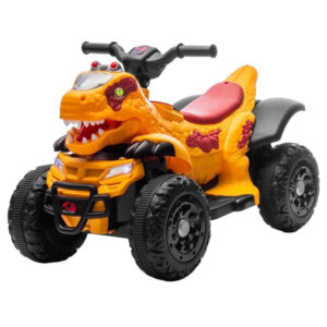 Ride-on Electric ATV T-REX Dinosaur for Kids, 35W 6V, Premium ,   yellow