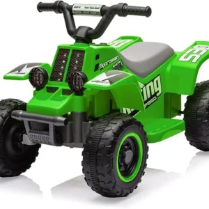 Kids Electric ATV CUBA 6V, 35W Ride-On Quad with Parental Remote Control, Green