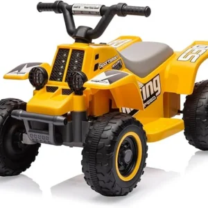 Kids Electric ATV CUBA 6V, 35W Ride-On Quad with Parental Remote Control, yellow
