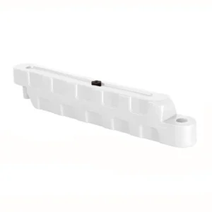 Modular HDPE Karting Track  Parking Barrier, Water-Fill, Anti-Impact, UV-Resistant, Indoor Outdoor, 100x20x25 cm, White