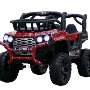Electric Ride-On Car for Kids CAPE-X 4x4, 100W, 12V, Upholstered Seat, red Spider