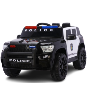 Premium 12V, 120W Children,  s Police Ride-On Car ,   Black