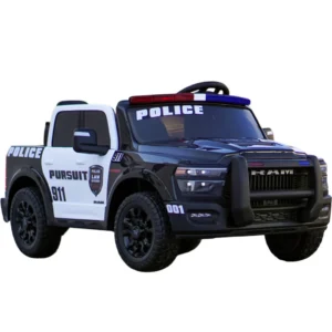 Electric Police Ride-On Car for Kids ,   DODGE RAM 2500 REBEL, 400W, 24V, Premium Edition, Black