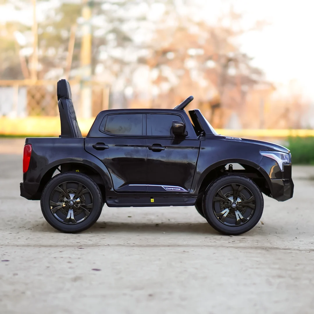 Toyota Tundra I-Max Force 12V 80W Electric Ride-On Car for Kids, Premium Edition, black - Image 2