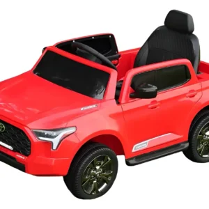 Toyota Tundra I-Max Force 12V 80W Electric Ride-On Car for Kids, Premium Edition, red