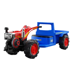 Kids Electric Tractor 70W 12V with Parental Remote Control ,   blue