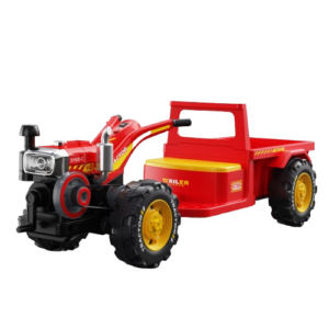 Kids Electric Tractor 70W 12V with Parental Remote Control ,   Red