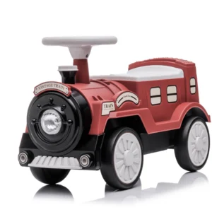 Vintage Train Ride-On Walker for Children, EVA Wheels, 18,  30 Months, red
