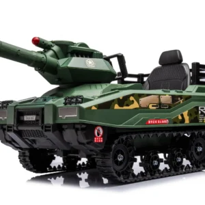 Electric Ride-On Tank for Kids Commander, 110W, 12V 12Ah, Green Camouflage
