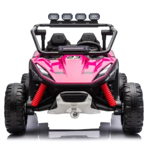 Vector V2 Dune-Buggy Electric UTV for 2 Children, 220W, 12V, EVA Wheels, Eco-Leather Seat, Premium Edition, pink