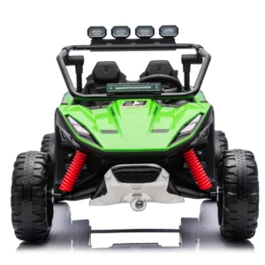 Vector V2 Dune-Buggy Electric UTV for 2 Children, 220W, 12V, EVA Wheels, Eco-Leather Seat, Premium Edition, Green