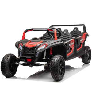 Electric UTV for Kids 4,  8 Years, Solley Racing, 4-Seater, 600W, 48V 14Ah, Premium Equipment, Red
